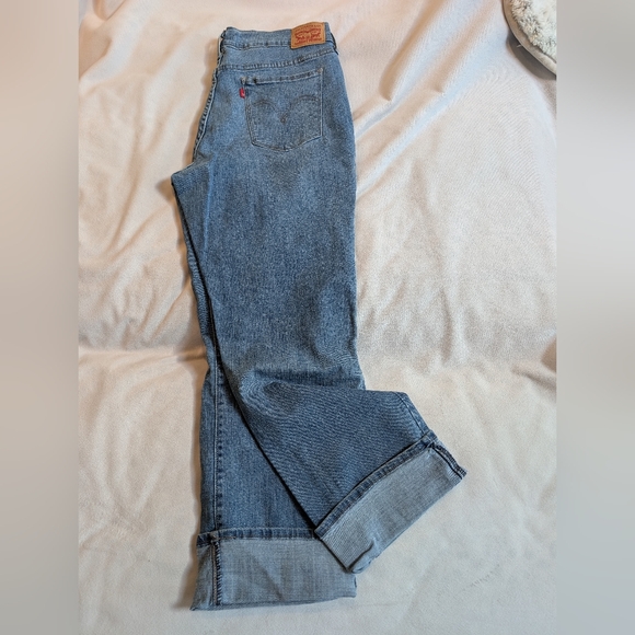 Levi's 505 Women's Cropped Jeans Sz 14 - Picture 10 of 10